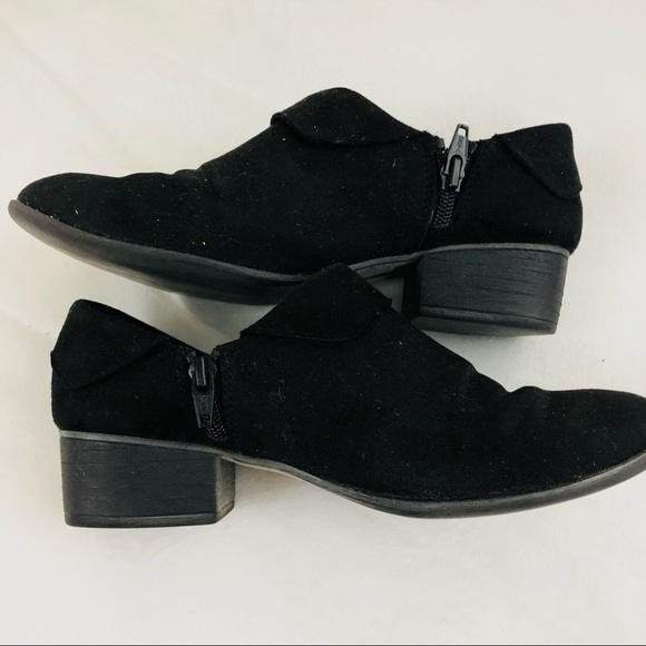 American Eagle Black slip on black heel ankle boots women’s size 6 1/2 - Picture 9 of 10